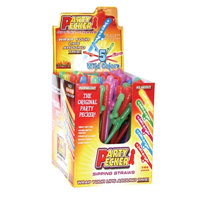 Party Pecker Sipping Straws 144 DP