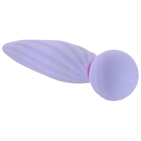 Sugar Pop Twist Rechargeable Silicone Gyrating Insertable Vibrator - Purple