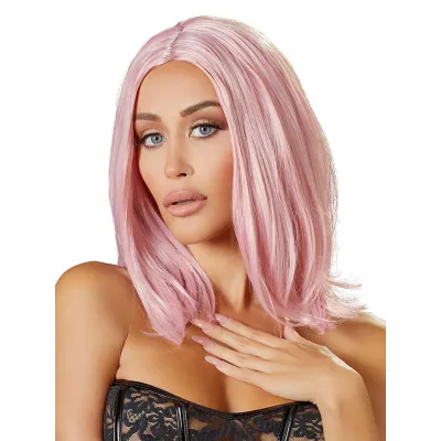 Cottelli Pink Long Bob Wig