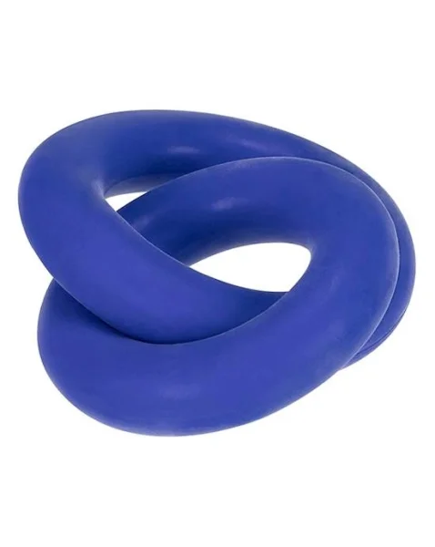 Duo Linked Cock And Ball Rings - Blue
