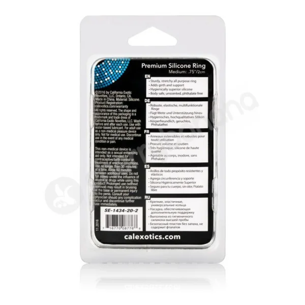 Premium Silicone Ring - Clear Medium