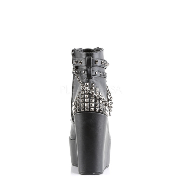 5 inches Wedge PF Boot w/Straps, Studs, Assorted Charms & Chain — image 4 of 4