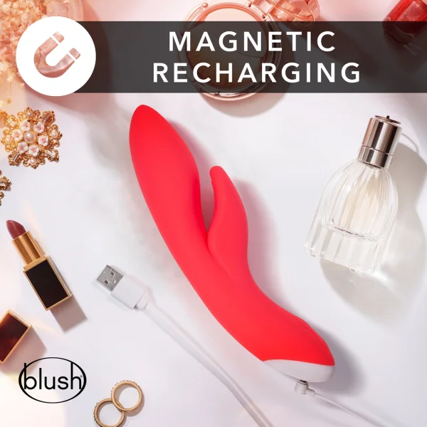 Hop Jessica Rabbit Silicone Dual Stimulation Vibrator By Blush - Cerise