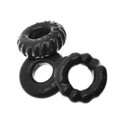Bonemaker 3 pack Boner Cockring Kit Black