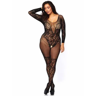 Secret Desire Long Sleeved Crotchless Bodystocking