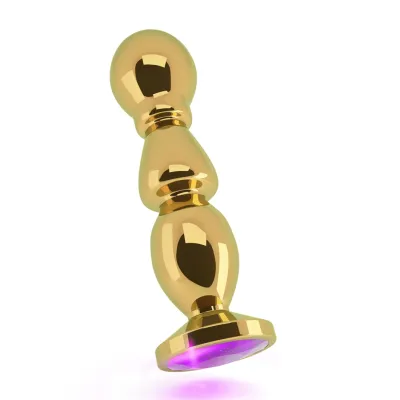 Rich R2 Gold Plug 4 8 Inch Purple Sapphire