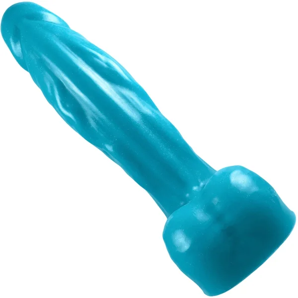 Dr. Manhattan 2.0 -  8.75" Silicone Glow-In-The-Dark Dildo With Balls By Uberrime