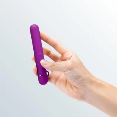 Le Wand Chrome Baton Bullet Vibrator Dark Cherry