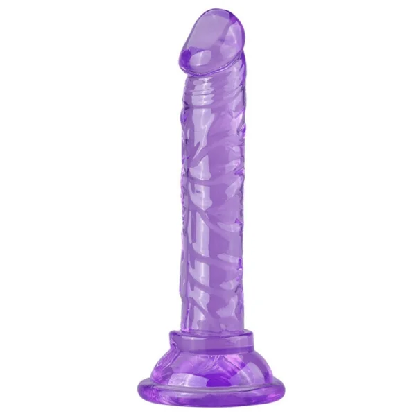 6 Inch Slim Beginner's Veined Jelly Dildo