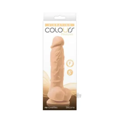 Colours Pleasures Vibrating 5 Dildo White
