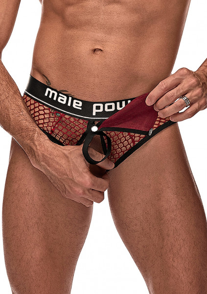 "Cock Pit" Cock Ring Thong - Lacy Lingerie for Men