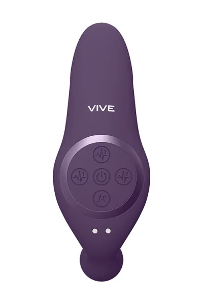 Shots Toys 4.6" Kata Rechargeable Triple Stimulation Vibrator with Remote