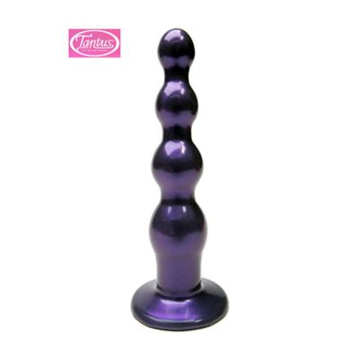 Large Ripple Silicone Dildo Midnight Purple Large