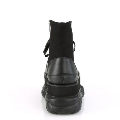 3 inches PF Lace Up Ankle Boot Side Zip