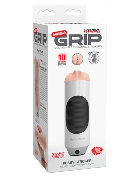 Pipedream Extreme Toyz Mega Grip Vibrating Stroker Pussy