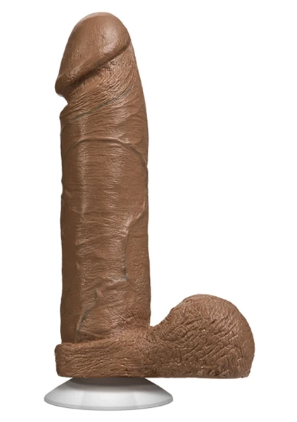Doc Johnson The Realistic Cock 8" - Vac-U-Lock Compatible Suction Cup Base - Vanilla