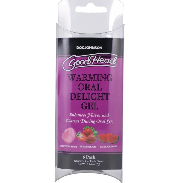 GoodHead Warming Head Oral Delight Gel .24oz (6 Pack) - Assorted
