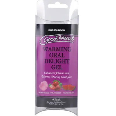 GoodHead Warming Head Oral Delight Gel 24oz 6 Pack Assorted