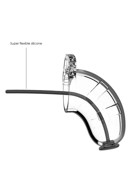 Cage With Silicone Urethal Sounding 15 - Transparent