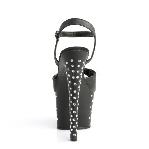 7 inch Rhinestone Studded Ankle Strap P/F Sandal — image 4 of 4