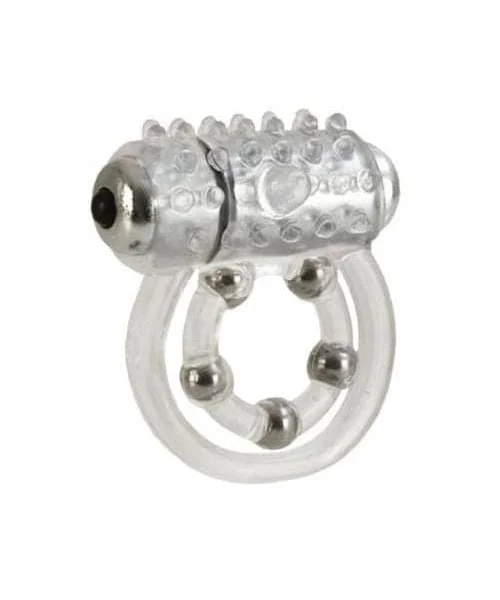 Maximus Enhancement Ring 5 Stroker Beads - Clear