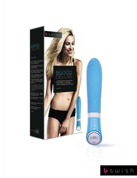 Bgood Deluxe Silicone Vibrator Blue — image 6 of 6