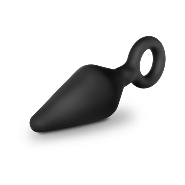 Blush Anal Adventures Platinum Silicone Loop Plug Kit - Black