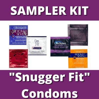 Snugger Fitting Condom Sampler Pack 12 Pack