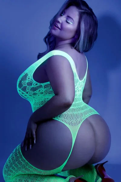 Fantasy Lingerie Supersonic Mosaic Knit Bodystocking with Garters