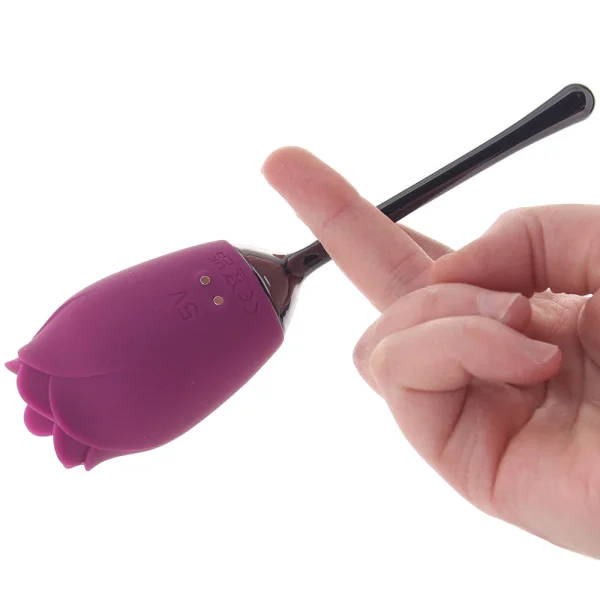 Playboy Pleasure Petal Rechargeable Silicone Clitoral Vibrator - Fuchsia