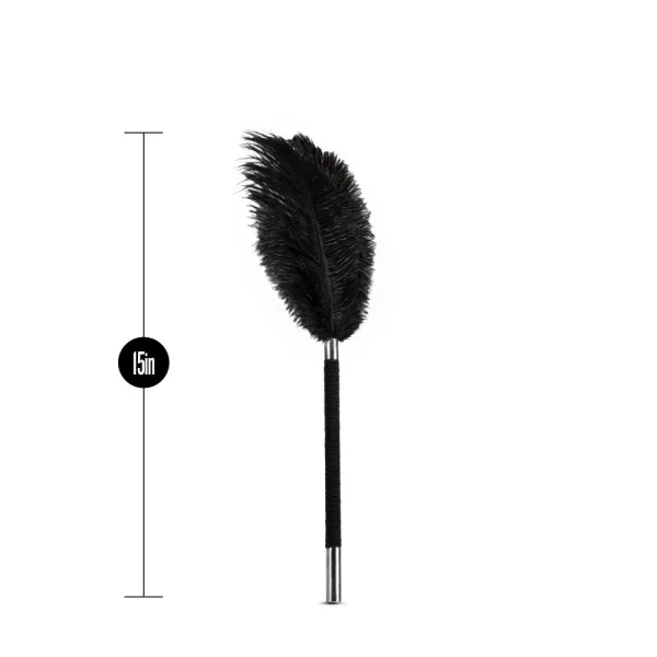 Noir Soft Feather Tickler Black