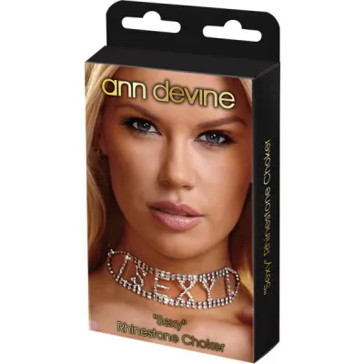 Ann Devine Sexy Rhinestone Choker Jewelry