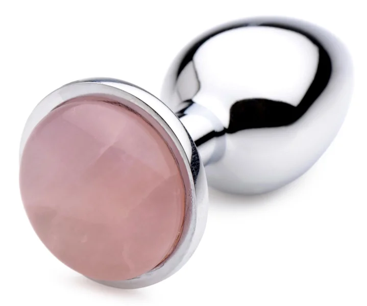 Rose Quartz Anal Plug - Small