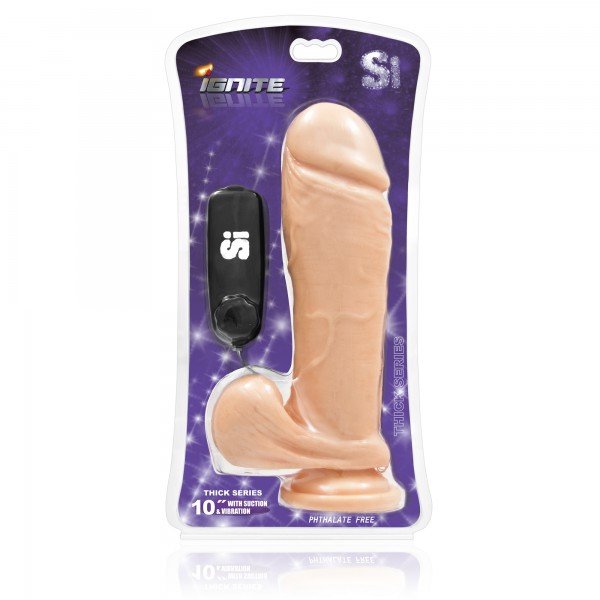 Vibrating Thick 10" Cock + Balls