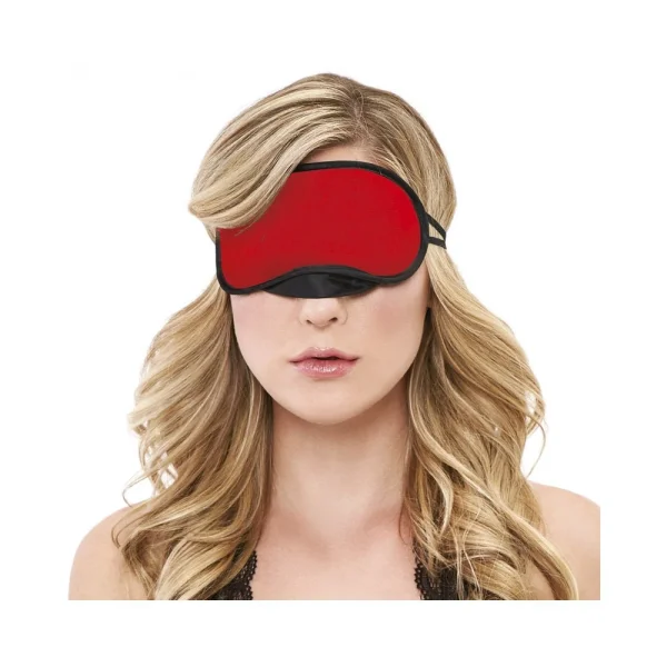 Lux Fetish Peek-A-Boo Love Mask Red O/S