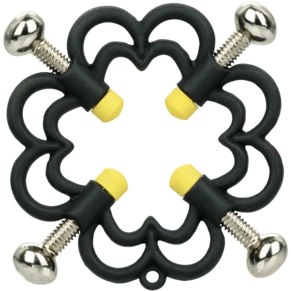 Boundless Nipple Grips Power Grip 4-Point Nipple Press By CalExotics - Black