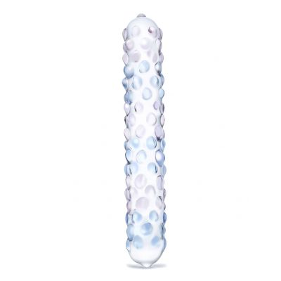 Glas 7 Purple Rose Nubby Dildo