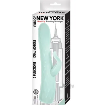 Vibes Of New York Heat up Rotating Massager Aqua
