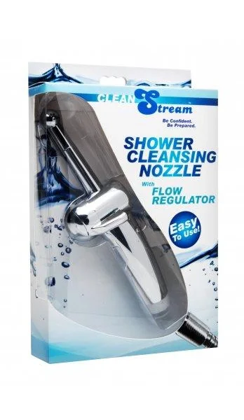 Shower Cleansing Nozzle with Flow Regulator