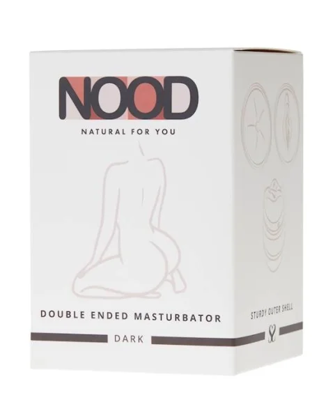 Nood Double Shot Vaginal/anal Double Ended Masturbator - 4.5 Inch