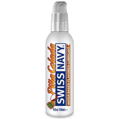 Swiss Navy Water Base Flavored Lubricant Pina Colada 4oz 118ml 118ml