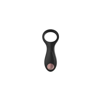 Vibro C ring With Clitoral Stimulator Black