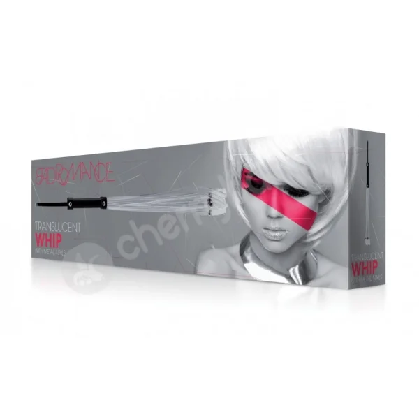 Bad Romance Translucent Whip With Metal Nails