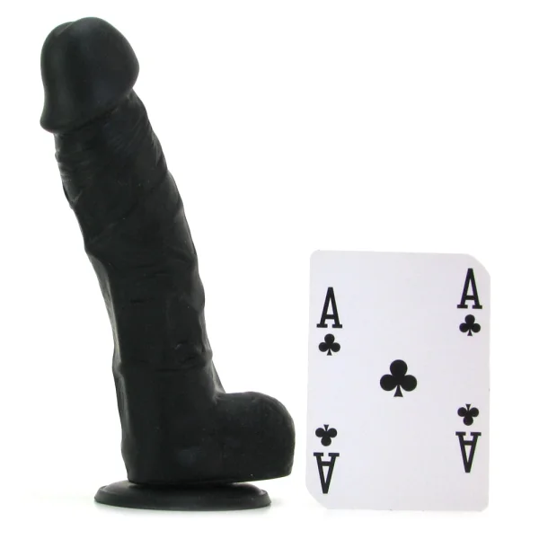 Colours Pleasures 5 Inch Black Silicone Suction Cup Dildo