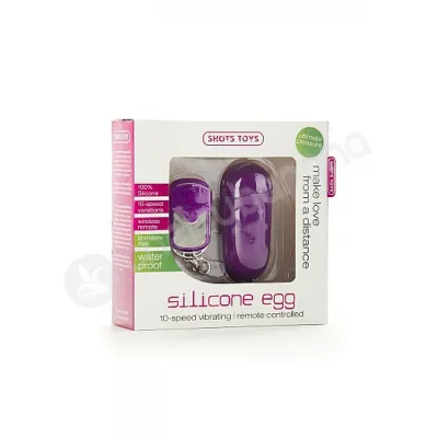 Shots Toys Purple Silicone Egg Vibrator