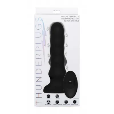Silicone Vibrating Squirming Plug with Remote Control