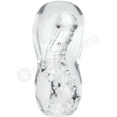 Zolo Gripz Wavy Squeezable Clear Flexible Stretchy Stroker