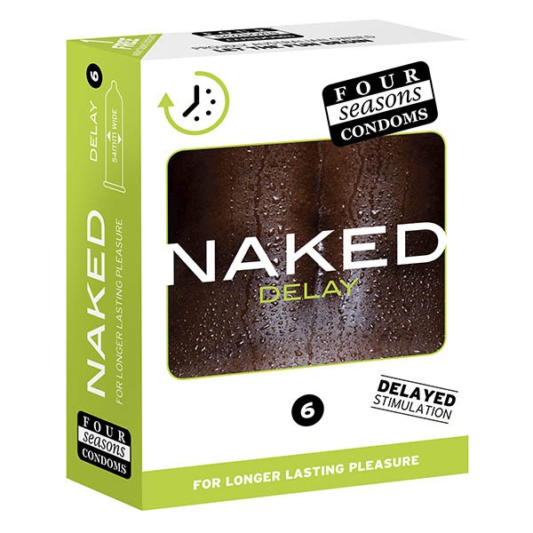 Four Seasons Naked Delay Condoms (6 Pack)