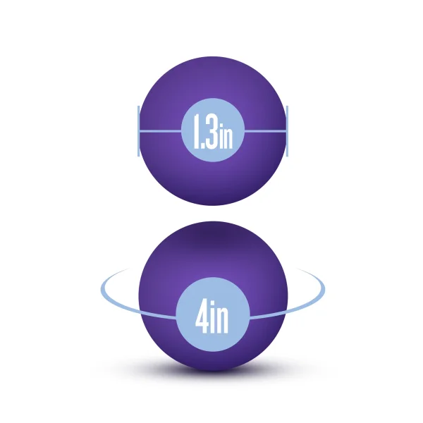 Luxe Double O Beginner Kegel Balls Purple