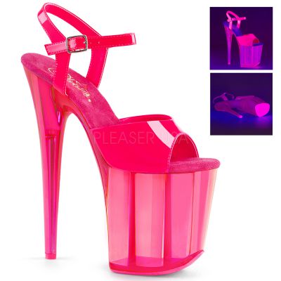8 inches Heel 4 inches PF UV Reactive Ankle Strap Sandal